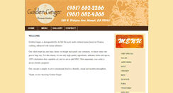 Desktop Screenshot of goldengingerchinesecuisine.com